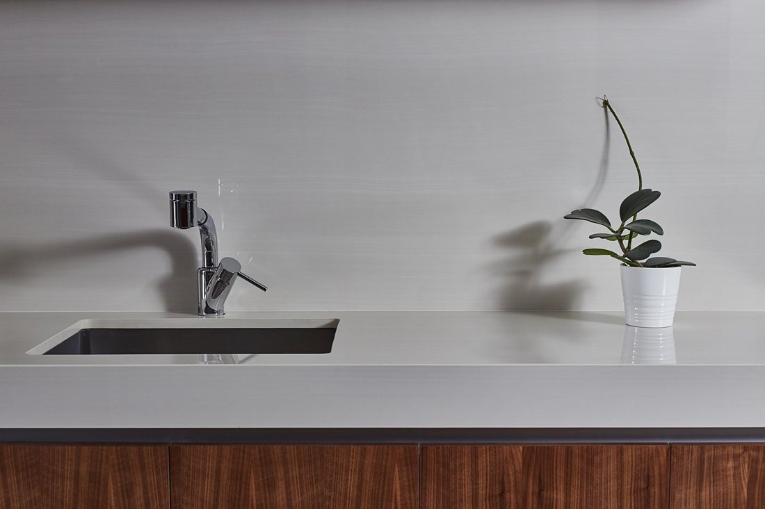 Nestos Royal Nestos Royal countertop and full-height backsplash