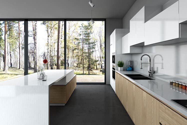 Avorio Avorio kitchen island and countertops