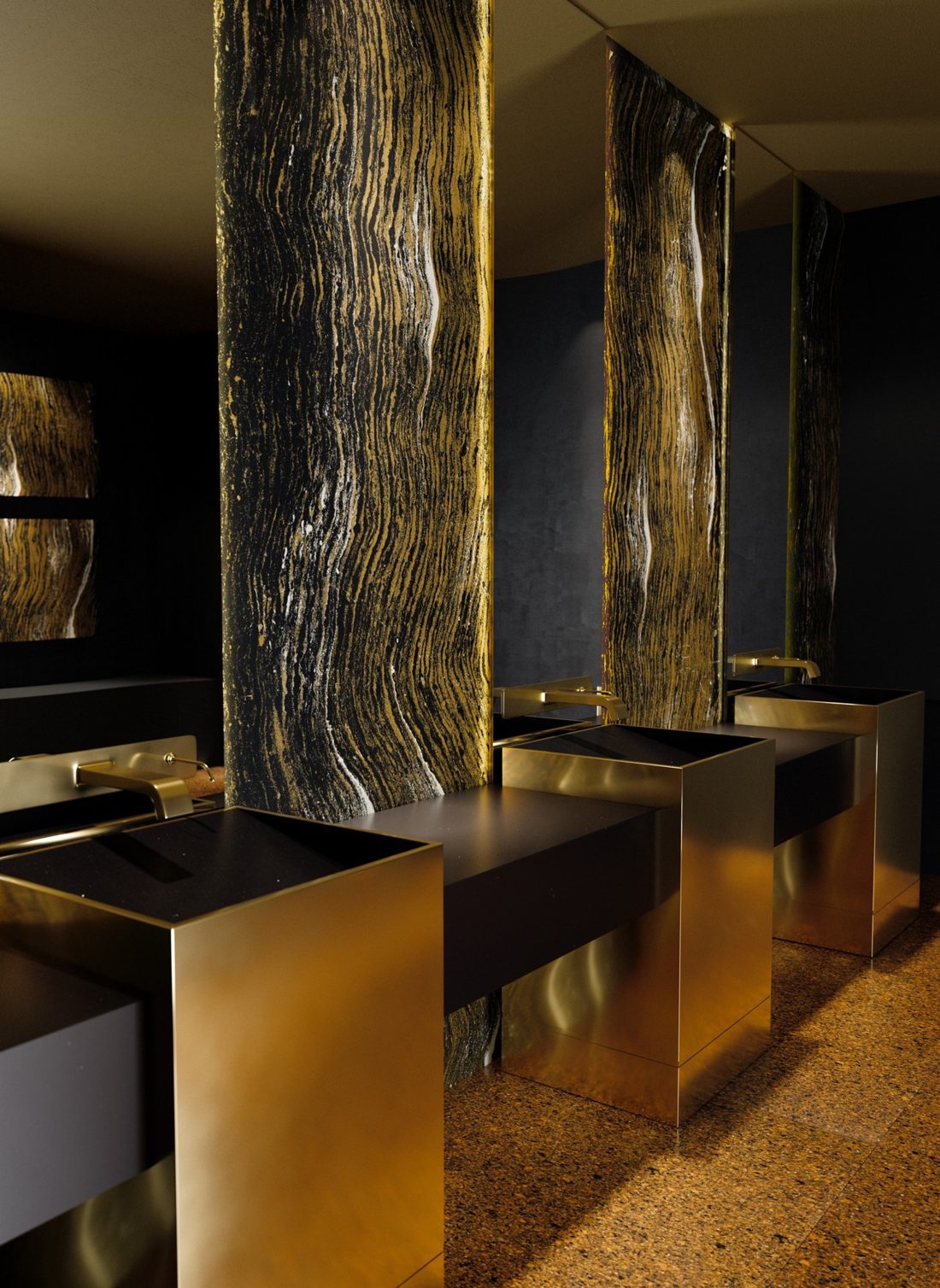 Cambria Golden Dragon In a room setting