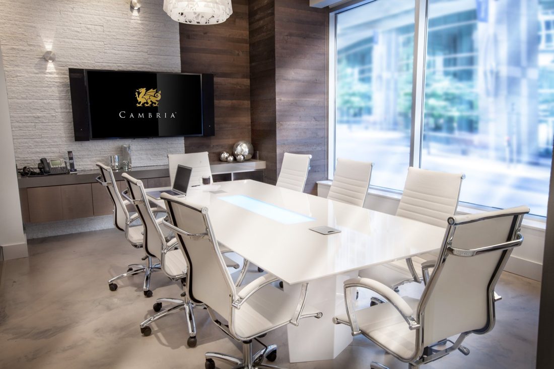 Cambria Whitehall In a room setting