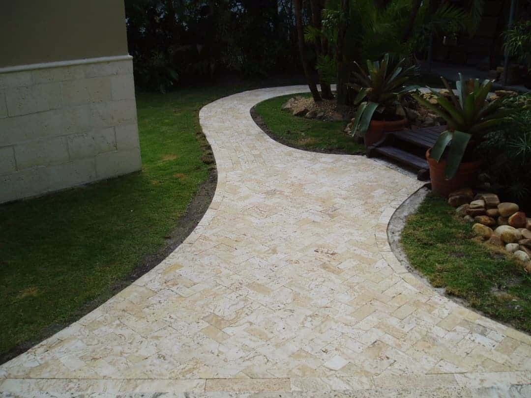 Calypso Coral Slab In a room setting