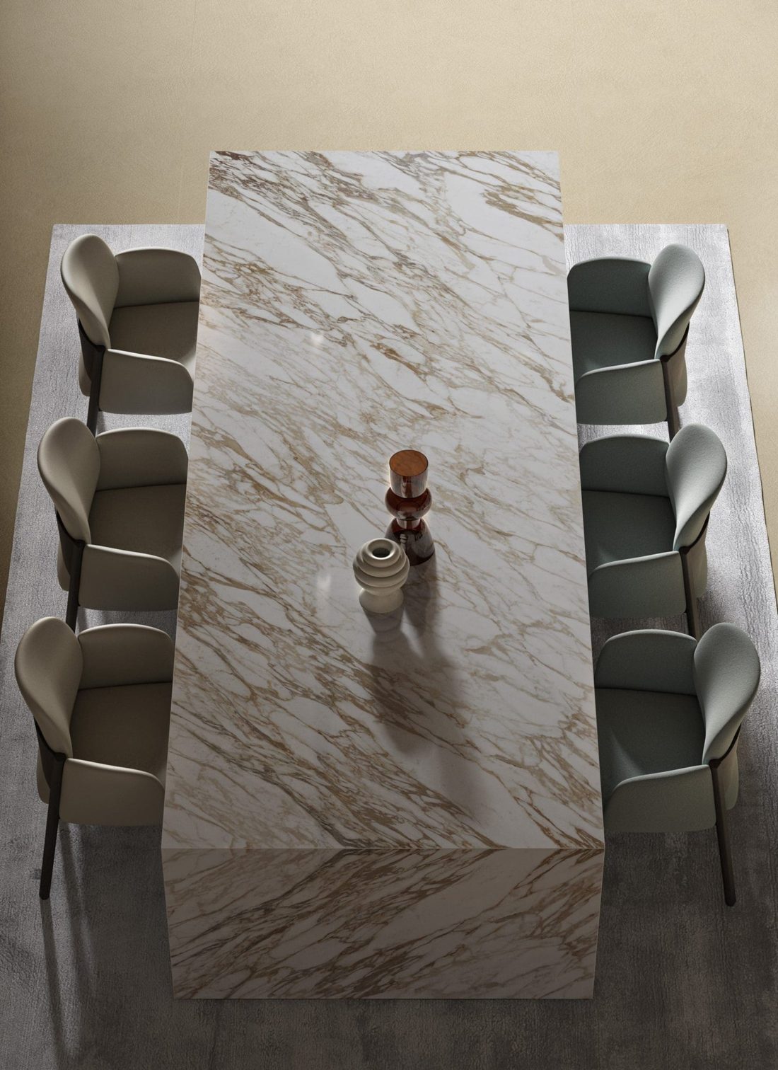 Infinity Arabescato Diva In a room setting
