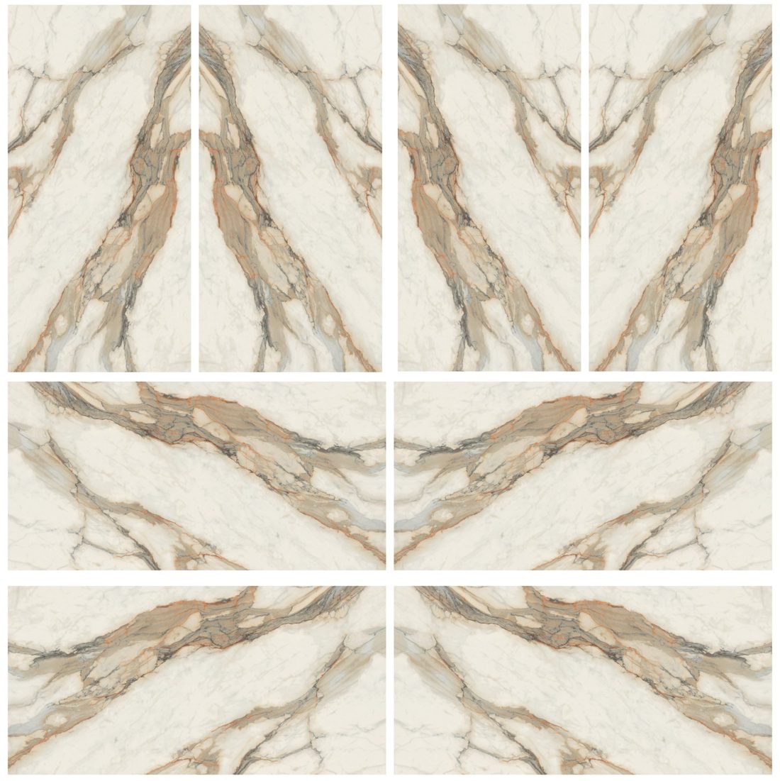 Infinity Calacatta Hermitage Calacatta Hermitage bookmatched