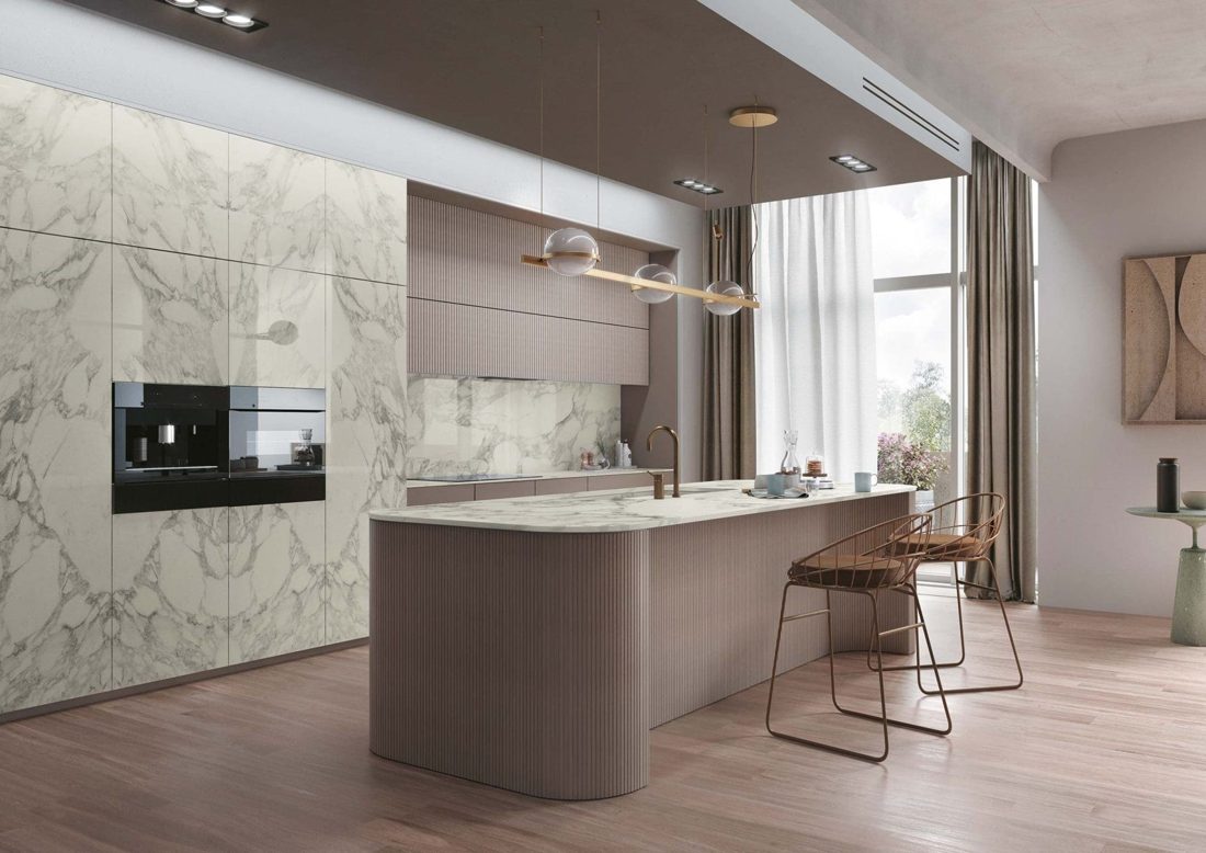 Infinity Calacatta Magnifico In a room setting