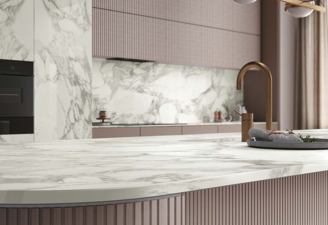 Infinity Calacatta Magnifico In a room setting
