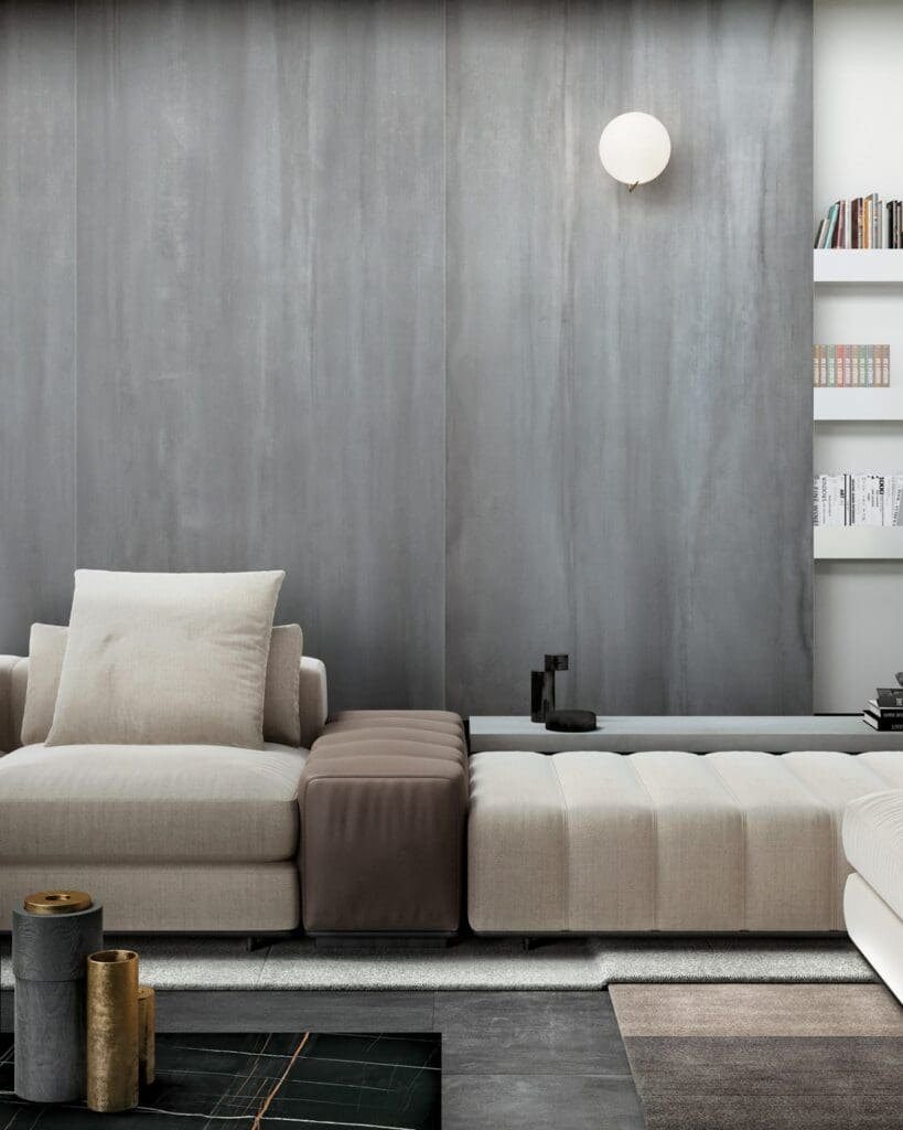 Infinity Metal Silver In a room setting