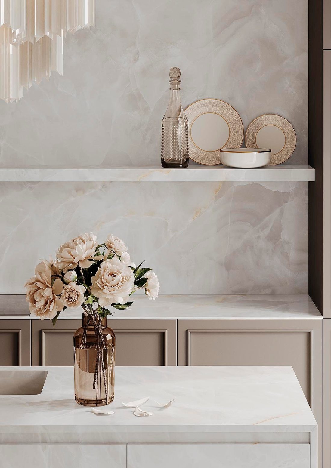 Infinity Onyx White In a room setting