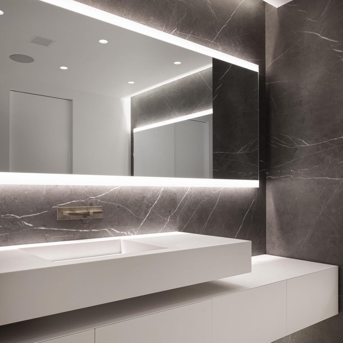 Infinity Pietra Grey In a room setting