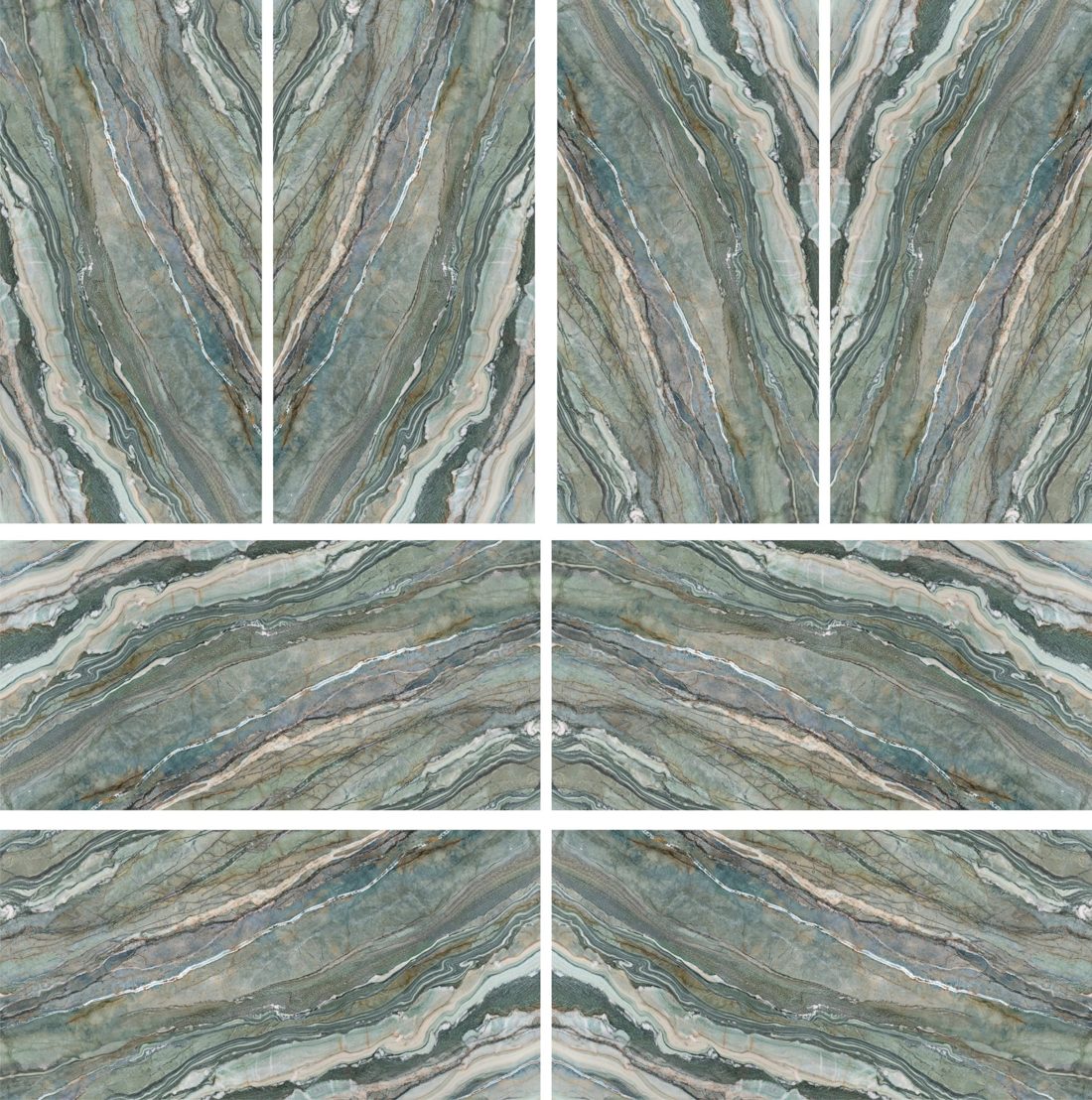 Infinity Royal Peacock Royal Peacock bookmatched