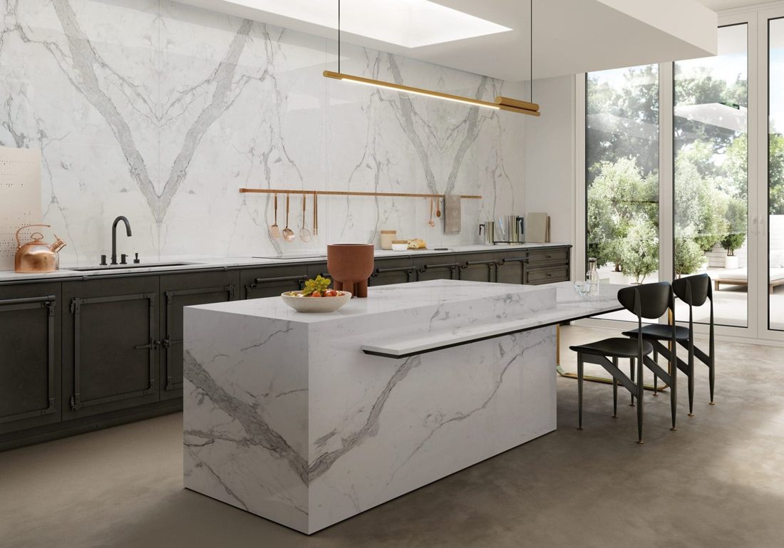 Infinity Statuario Principe In a room setting