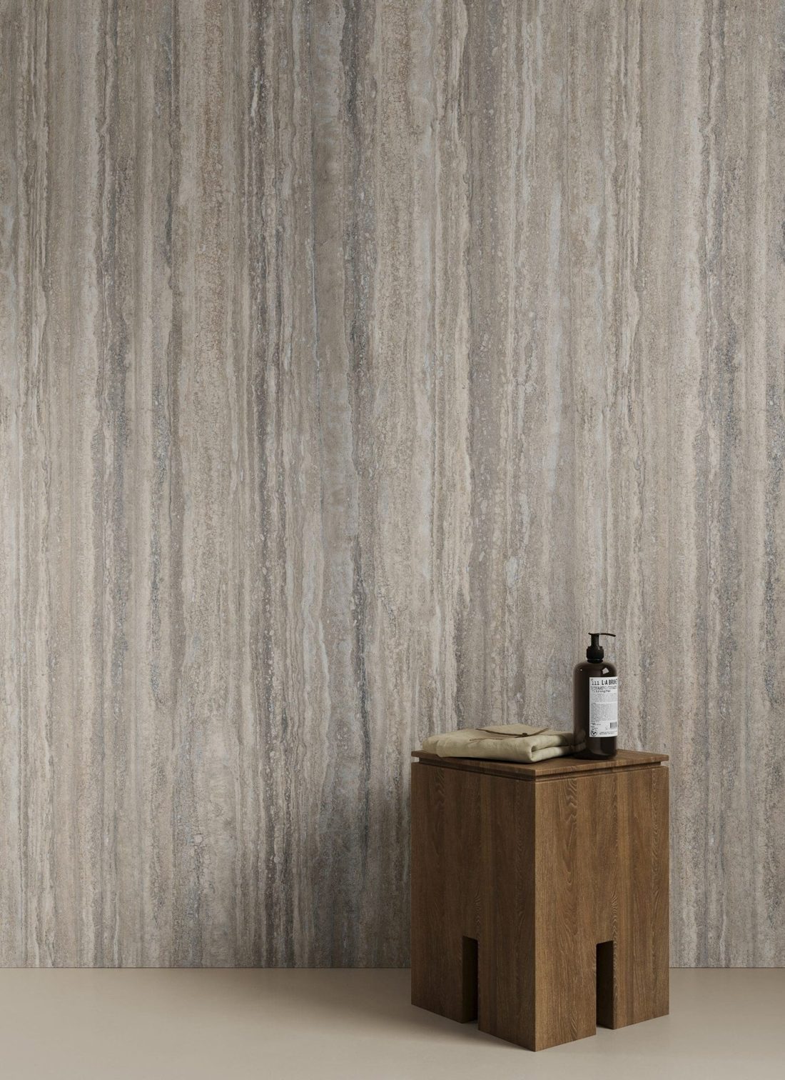 Infinity Travertino Trilogy In a room setting