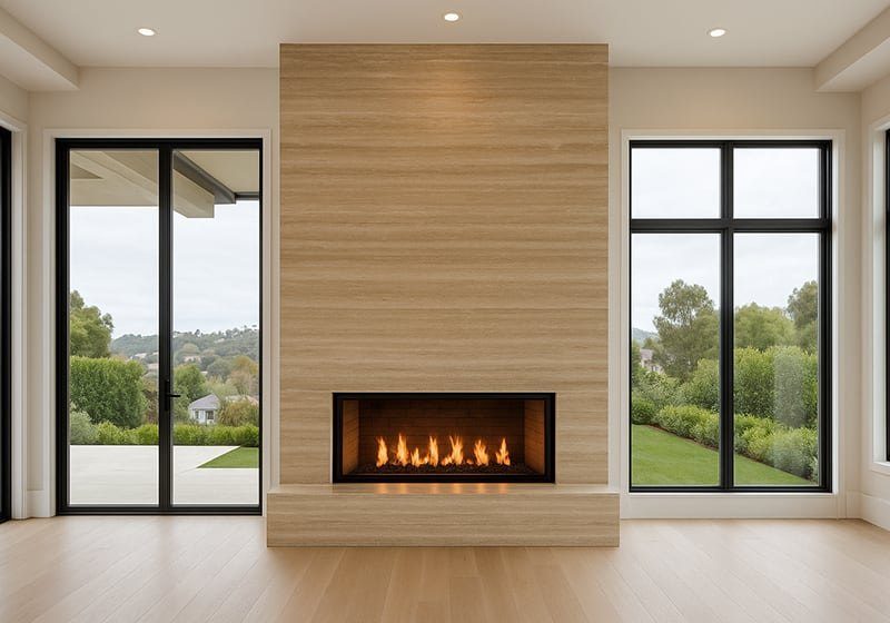 Ivory Vein Cut In a room setting