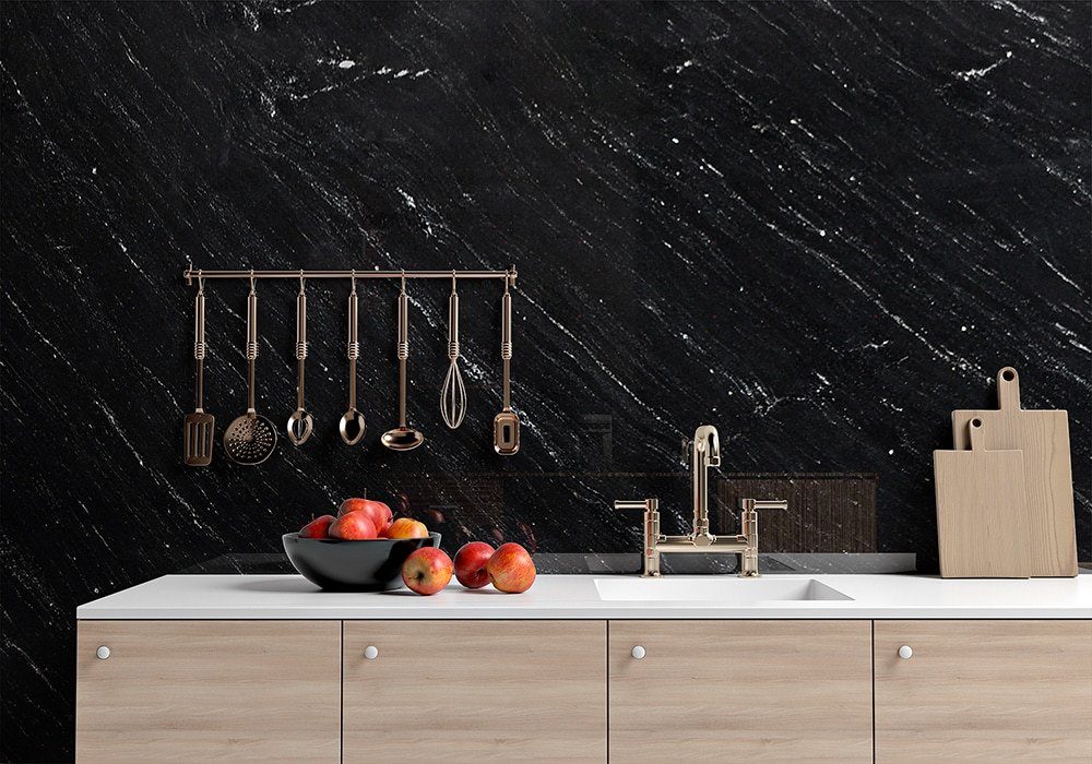 Black Ocean In a room setting