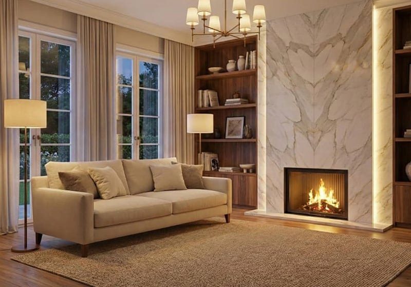 Calacatta Gold Supreme In a room setting