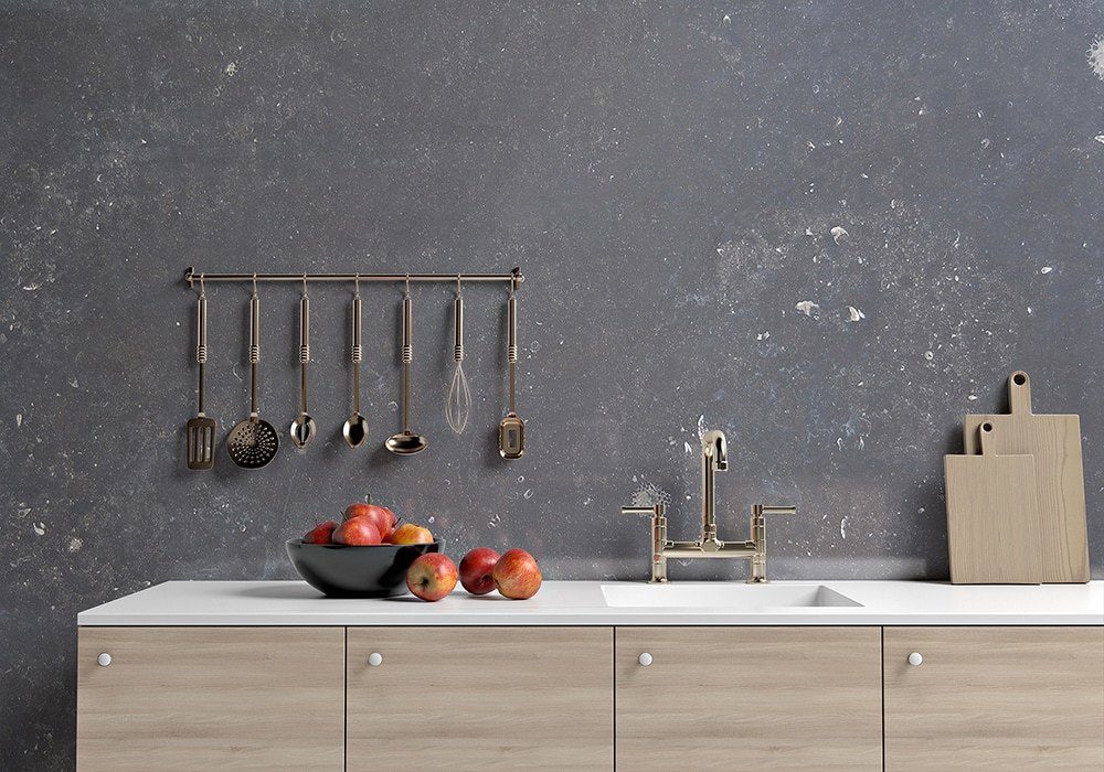 Belgian Blue Petit Granit In a room setting