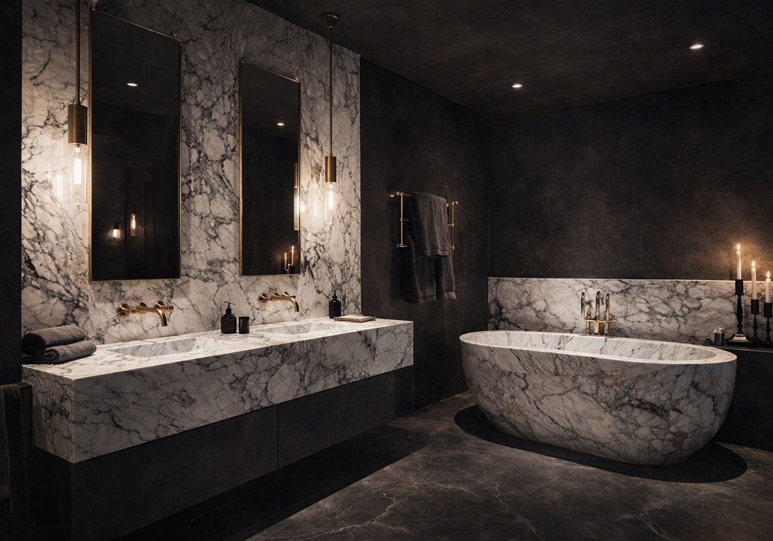 Breccia Capraia In a room setting