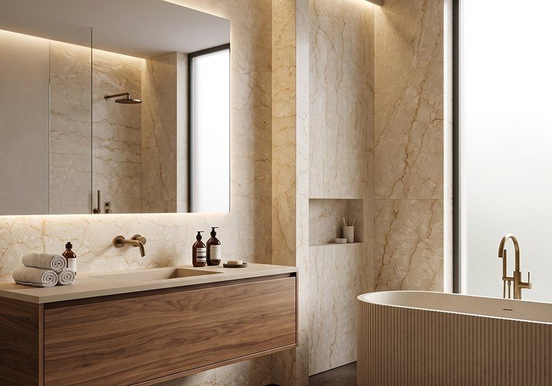 Botticino Semiclassico In a room setting