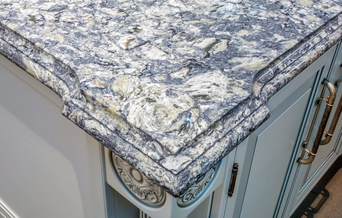 Pompeii Quartz Galaxy In a room setting